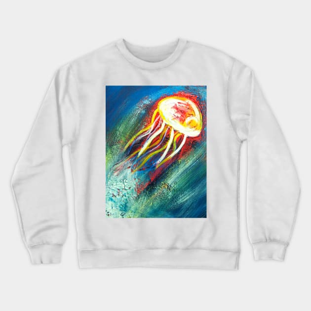 2nd Vibrant Jellyfish Crewneck Sweatshirt by kenallouis